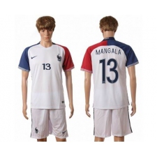 France #13 Mangala Away Soccer Country Jersey