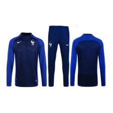 France Blue Soccer Suit
