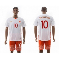 Holland #10 Wijnaldum Away Soccer Country Jersey