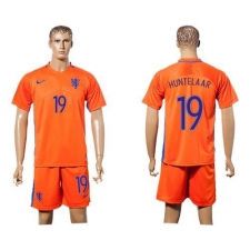 Holland #19 Huntelaar Home Soccer Country Jersey