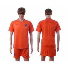 Holland Blank Home Soccer Country Jersey