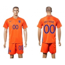 Holland Personalized Home Soccer Country Jersey