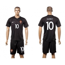 Portugal #10 Danny SEC Away Soccer Country Jersey