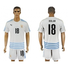 Uruguay #18 Rolan Away Soccer Country Jersey