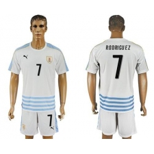Uruguay #7 Rodriguez Away Soccer Country Jersey