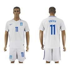 Greece #11 Vintra Home Soccer Country Jersey