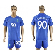 Greece #90 Giannoulis Away Soccer Country Jersey