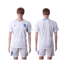 Greece Blank Home Soccer Country Jersey
