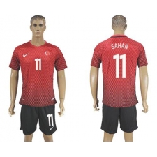 Turkey #11 Sahan Home Soccer Country Jersey