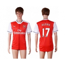 Arsenal #17 Alexis Home Soccer Club Jersey