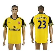 Arsenal #23 Welbeck Away Soccer Club Jersey