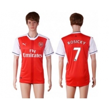 Arsenal #7 Rosicky Home Soccer Club Jersey