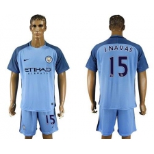 Manchester City #15 J.Navas Home Soccer Club Jersey