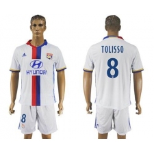 Lyon #8 Tolisso Home Soccer Club Jersey