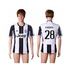 Juventus #28 Khedira Home Soccer Club Jersey