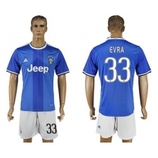 Juventus #33 Evra Away Soccer Club Jersey