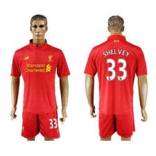 Liverpool #33 Shelvey Red Home Soccer Club Jersey