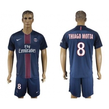 Paris Saint-Germain #8 Thiago Motta Home Soccer Club Jersey