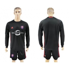 Orlando City SC Blank Black Long Sleeves Goalkeeper Soccer Club Jersey