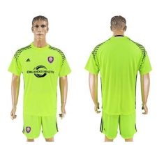 Orlando City SC Blank Shiny Green Goalkeeper Soccer Club Jersey