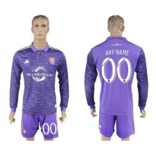 Orlando City SC Personalized Home Long Sleeves Soccer Club Jersey