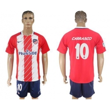 Atletico Madrid #10 Carrasco Home Soccer Club Jersey