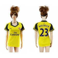 Women's Arsenal #23 Welbeck Away Soccer Club Jersey