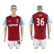 West Ham United #36 Lee Home Soccer Club Jersey