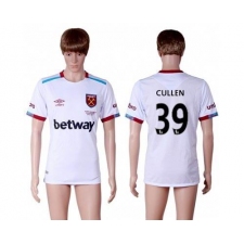 West Ham United #39 Cullen Away Soccer Club Jersey