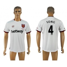 West Ham United #4 Song Away Soccer Club Jersey