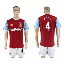 West Ham United #4 Song Home Soccer Club Jersey