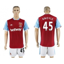 West Ham United #45 Knoyle Home Soccer Club Jersey