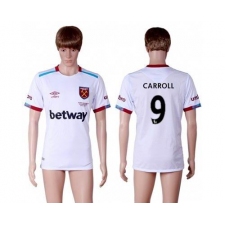West Ham United #9 Carroll Away Soccer Club Jersey