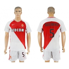 Monaco #5 Nascimento Home Soccer Club Jersey