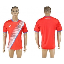 Costa Rica Blank Home Soccer Country Jersey