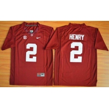 Alabama Crimson Tide #2 Derrick Henry Red Stitched Youth NCAA Jersey