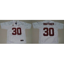 Alabama Crimson Tide #30 Donot Hightower White 2016 College Football Playoff National Championship Patch Stitched NCAA Jersey