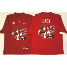Alabama Crimson Tide #42 Eddie Lacy Red Player Fashion Stitched NCAA Jersey