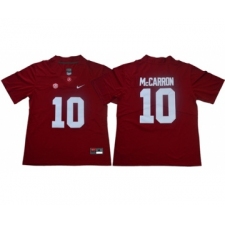 Crimson Tide #10 AJ McCarron Red Limited Stitched NCAA Jersey
