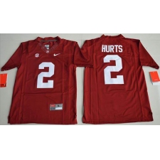 Youth Alabama Crimson Tide #2 Jalen Hurts Red Limited Stitched NCAA Jersey