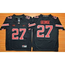 Youth Ohio State Buckeyes #27 Eddie George Black Commemorative Stitched NCAA Jersey