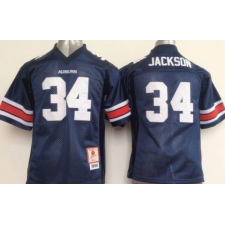 Youth Tigers #34 Bo Jackson Blue Stitched NCAA Jersey