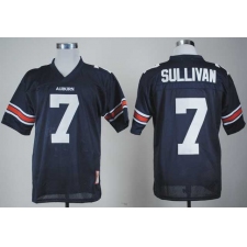 Auburn  Tigers #7 Sullivan Blue Embroidered NCAA Jersey