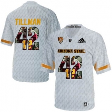 Arizona State Sun Devils #42 Pat Tillman Ice Team Logo Print College Football Jersey