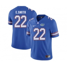 Florida Gators 22 E.Smith Blue College Football Jersey