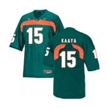 Miami Hurricanes 15 Brad Kaaya Green College Football Jersey