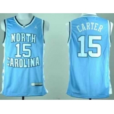 North Carolina #15 Vince Carter Blue Stitched NCAA Jersey