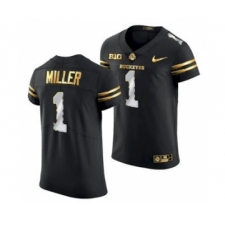 Men's Ohio State Buckeyes Braxton Miller Black Golden Edition Jersey 2020-21