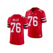 Men's Ohio State Buckeyes Harry Miller 76 Scarlet Game Football Jersey