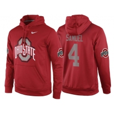 NCAA Ohio State Buckeyes #4 Curtis Samuel Red Playoff Bound Vital College Football Pullover Hoodie